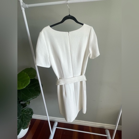 Club Monaco belted tweed dress Ivory size 8 - Picture 3 of 4